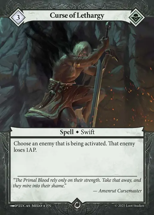 Curse of Lethargy