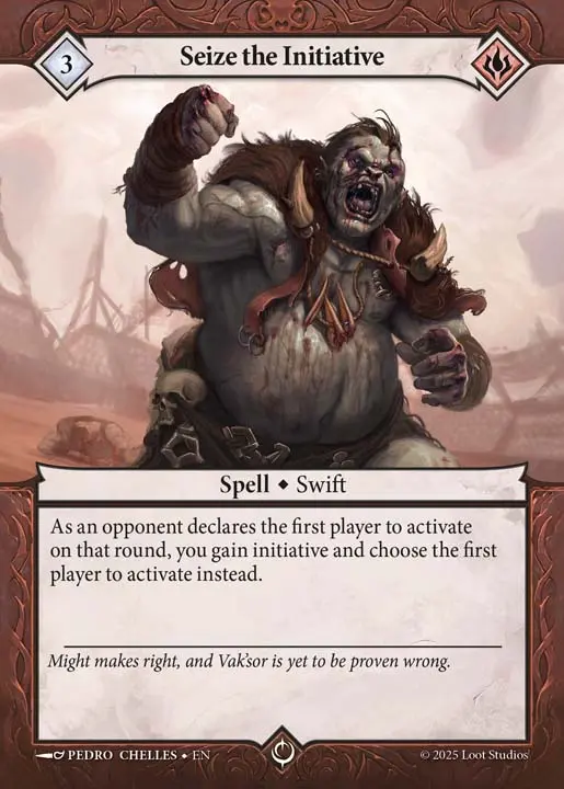 Seize the Initiative